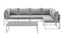 4 Piece All-Weather Outdoor Patio Conversation Set - Grey