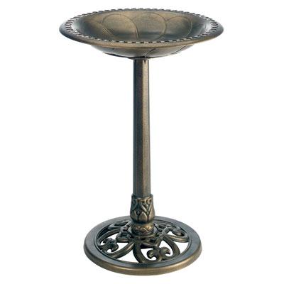 Pedestal Bird Bath Bronze