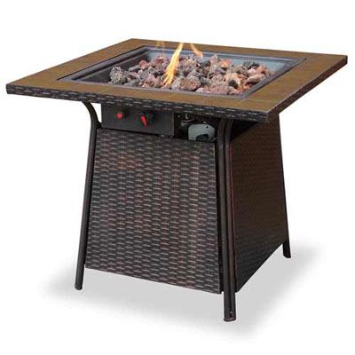 Gas Firebowl Tile Mantel