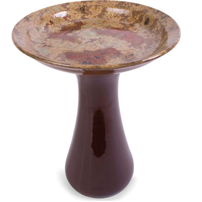 BIRDBATH 16" BROWN COLLAGE