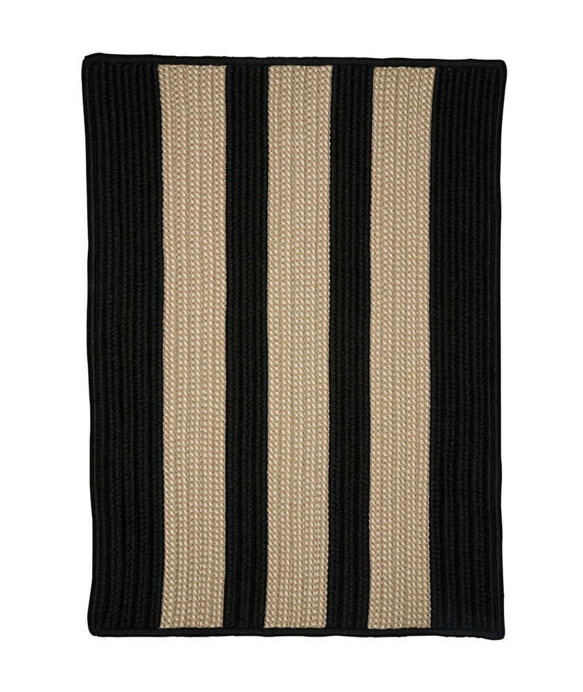 Colonial Mills Boat House Black Rectangle Rug 2'x8'