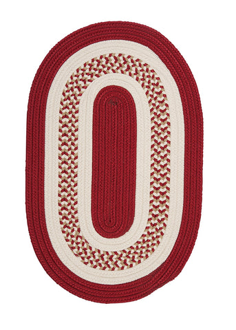 Colonial Mills Flowers Bay Floor Decor Red 2'x3' Oval Rug