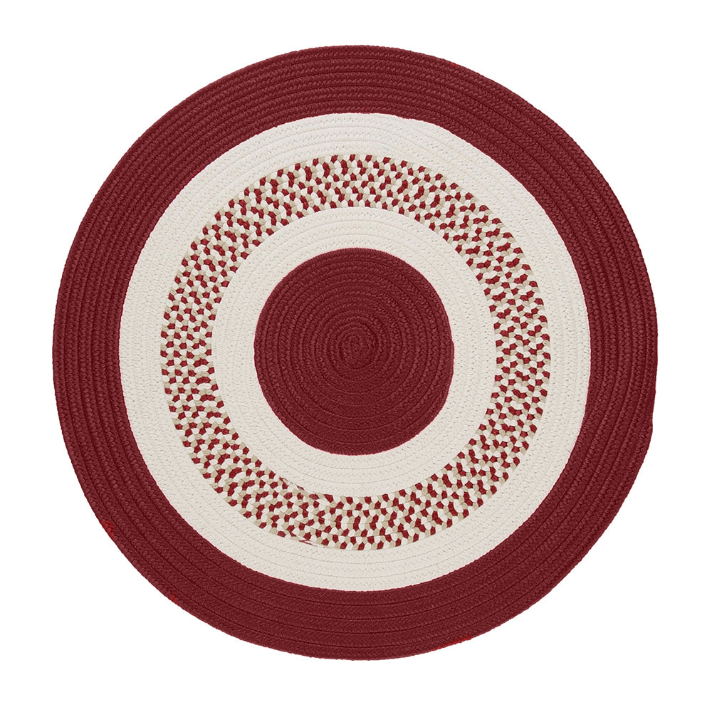Colonial Mills Flowers Bay Red 4' Round Rug