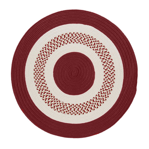 Colonial Mills Flowers Bay Red 4' Round Rug