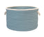 Colonial Mills Doodle Edge 18"x12" Home Decorative Storage Basket - Light Blue