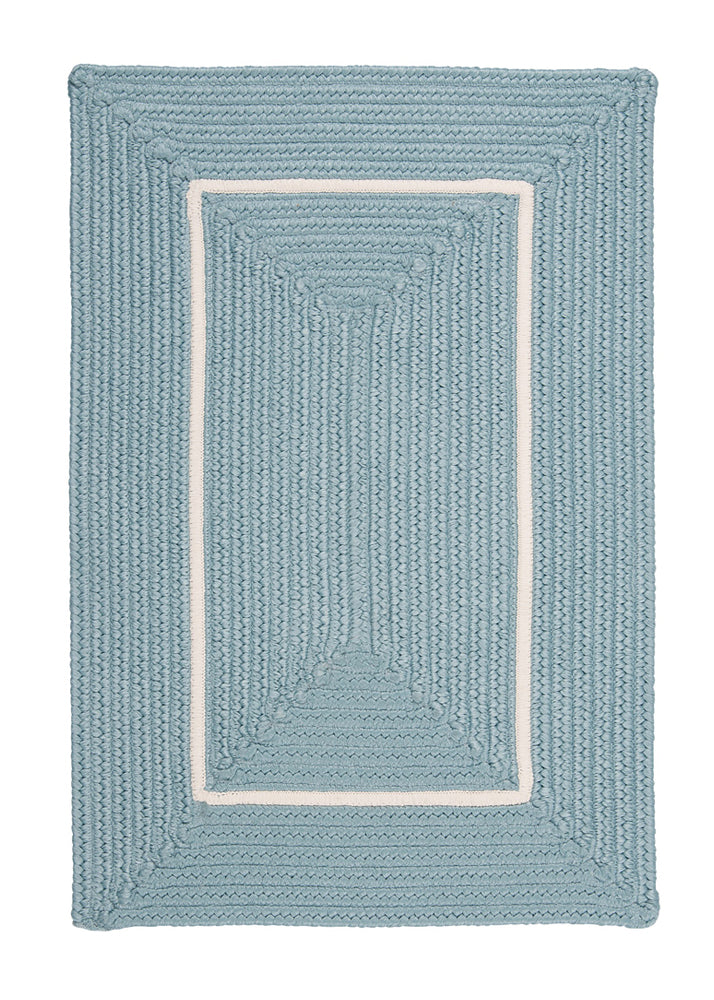 Colonial Mills Floor Decorative Doodle Edge - Light Blue 4' x 6' Rectangle Rug