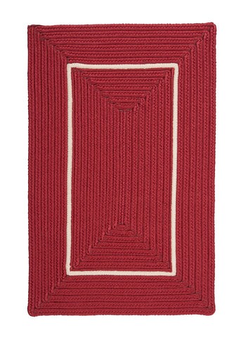 Colonial Mills Doodle Edge Home Decorative4' x 6' Rectangle Rug- Red