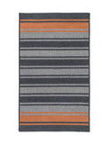 Colonial Mills Frazada Stripe Charcoal & Orange 5'x7' Rectangle Rug