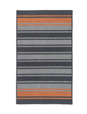 Colonial Mills Frazada Stripe Charcoal & Orange 6'x9' Rectangle Rug