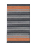 Colonial Mills Frazada Stripe Charcoal & Orange 6'x9' Rectangle Rug