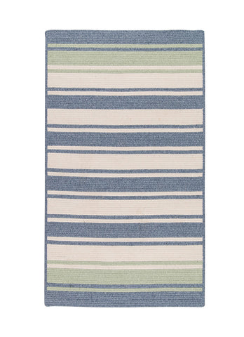 Colonial Mills Frazada Stripe Light Blue & Mint 5'x7' Rectangle Rug