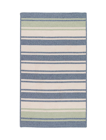 Colonial Mills Frazada Stripe Light Blue & Mint 8'x10' Rectangle Rug