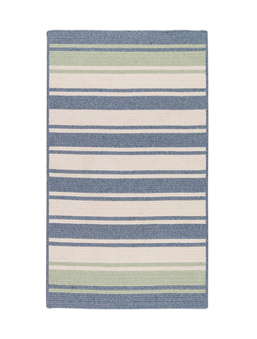 Colonial Mills Frazada Stripe Light Blue & Mint 9'x12' Rectangle Rug