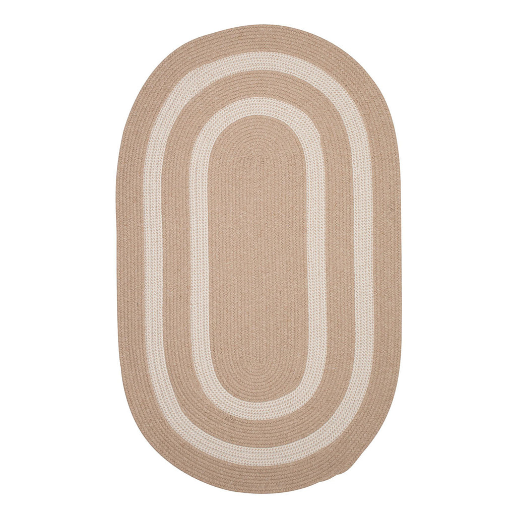 Colonial Mills Floor Decorative Graywood Natural Area Rug Oval 7'x9'