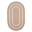 Colonial Mills Floor Decorative Graywood Natural Area Rug Oval 7'x9'