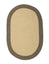 Colonial Mills Braided Hudson Beige 8'x11' Reversible Oval Area Rug