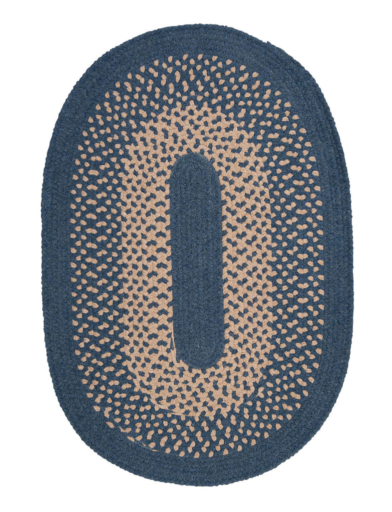 Colonial Mills Jackson - Federal Blue 7'x9' Oval Area Rug