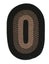 Colonial Mills Floor Decorative Madison Jet Black Oval Area Rug - 10'x13'