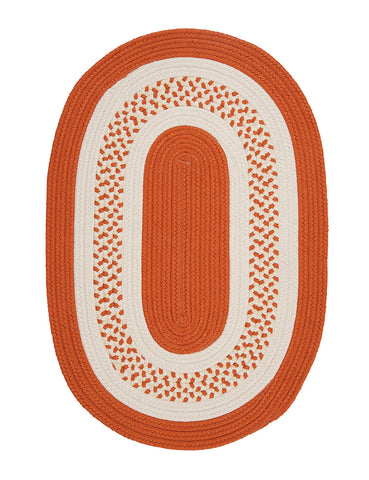 Colonial Mills Home Decorative Crescent Oval Rug Orange - 2'x3'