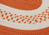 Colonial Mills Home Decorative Crescent Oval Rug Orange - 2'x4'