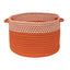 Colonial Mills Houndstooth Dipped Basket Orange 24"x14"