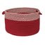 Colonial Mills Houndstooth Dipped Basket Red 18"x12"