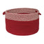 Colonial Mills Houndstooth Dipped Basket Red 24"x14"