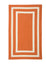 Colonial Mills Floor Decorative Braided La Playa Tangerine Area Rug Rectangle - 2'x4'