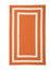 Colonial Mills Floor Decorative Braided La Playa Tangerine Area Rug Rectangle - 7'x9'