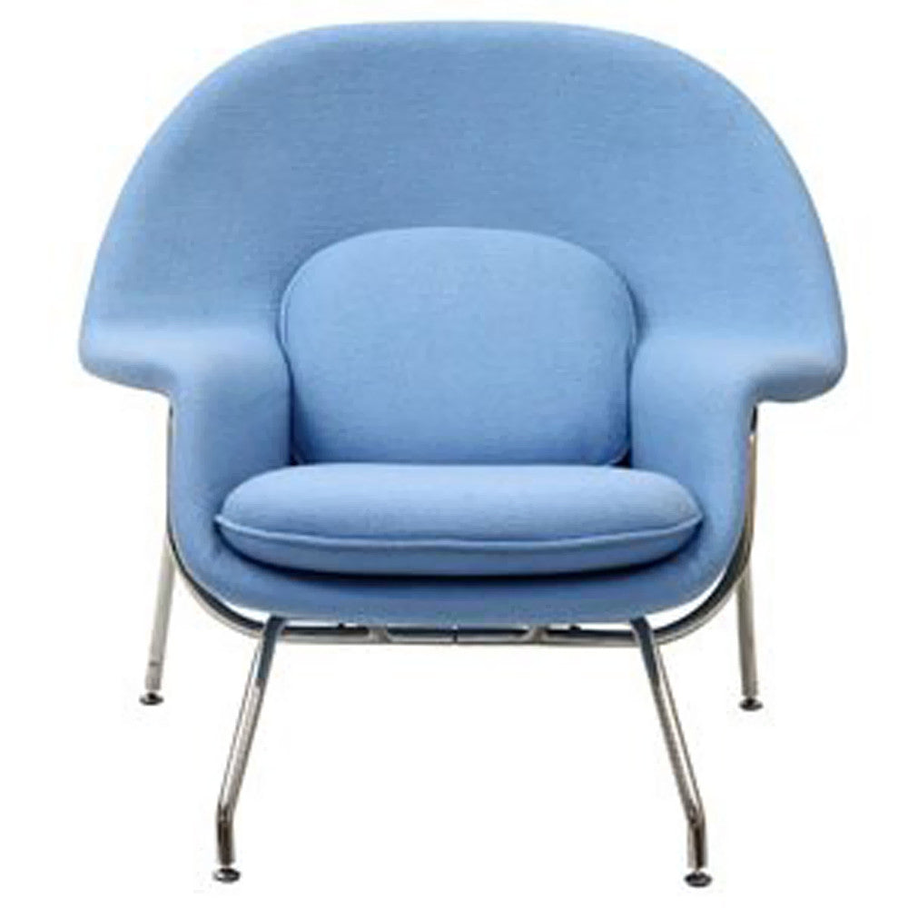 FINE MOD IMPORTS WOOM CHAIR AND OTTOMAN BLUE