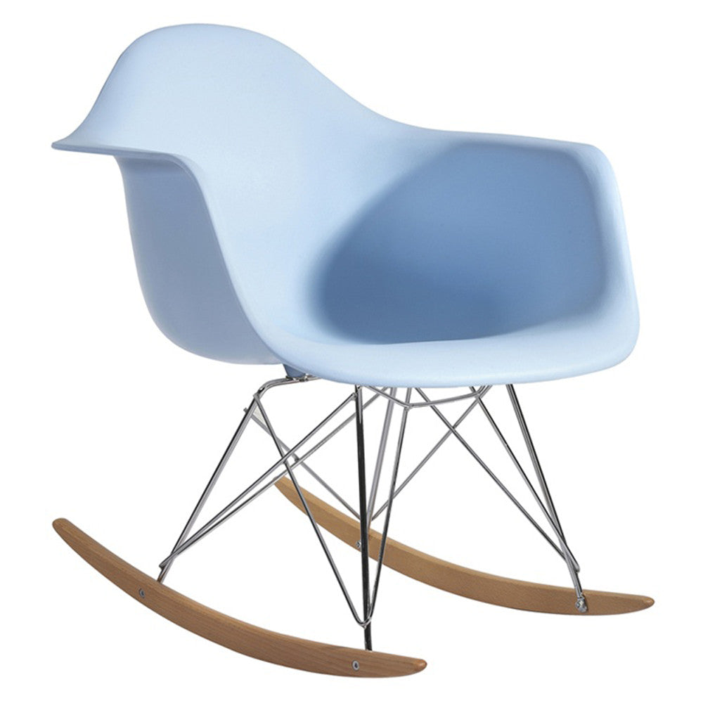 FINE MOD IMPORTS ROCKER ARM CHAIR LIGHT BLUE