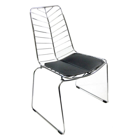 FINE MOD IMPORTS WIRE LEAF CHAIR BLACK