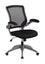 Flash Furniture Mid-Back Black Mesh Swivel Task Chair With Gray Frame And Flip-Up Arms BL-ZP-8805-BK-GG