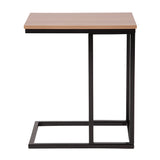 Flash Furniture 24" High Backless Clear Coated Metal Counter Height Stool with Square Wood Seat