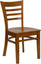 HERCULES SERIES CHERRY FINISHED LADDER BACK WOODEN RESTAURANT CHAIR