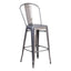 Flash Furniture High Clear Coated Indoor Counter Height Stool with Back 30''