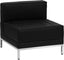 HERCULES IMAGINATION SERIES CONTEMPORARY BLACK LEATHER MIDDLE CHAIR