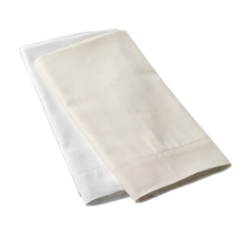Luxe Collection 618ct Combed Cotton Sateen Weave Pillowcases Standard Ivory