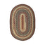 COTTON BRAIDED RUG OVAL BISCOTTI 4' x 6'