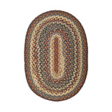 COTTON BRAIDED RUG OVAL BISCOTTI 4' x 6'