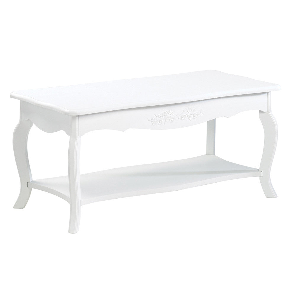 KOEHLER HOME DECOR WHITE COFFEE TABLE