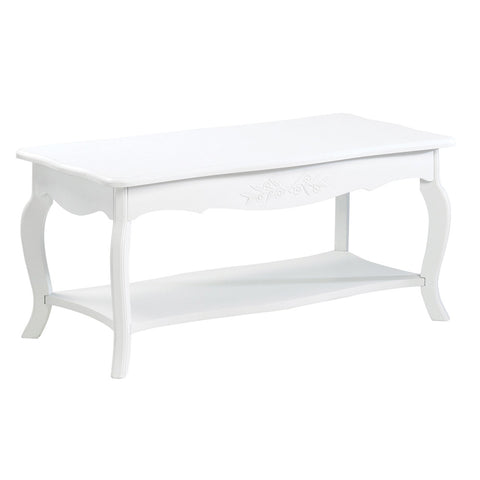 KOEHLER HOME DECOR WHITE COFFEE TABLE