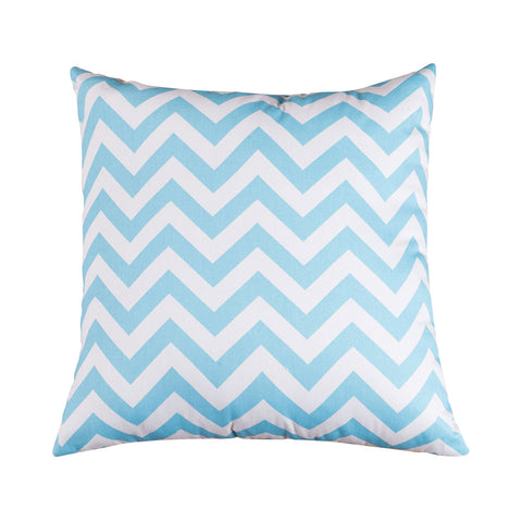 Tiffany Blue Chevron Extra Large Pillow