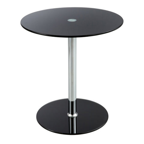 GLASS ACCENT TABLE BLACK