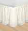 Huys-Embroidery Huys Bed Ruffle Queen Ivory