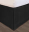 Huys-Matte Satin Huys Bed Ruffle C.King Black