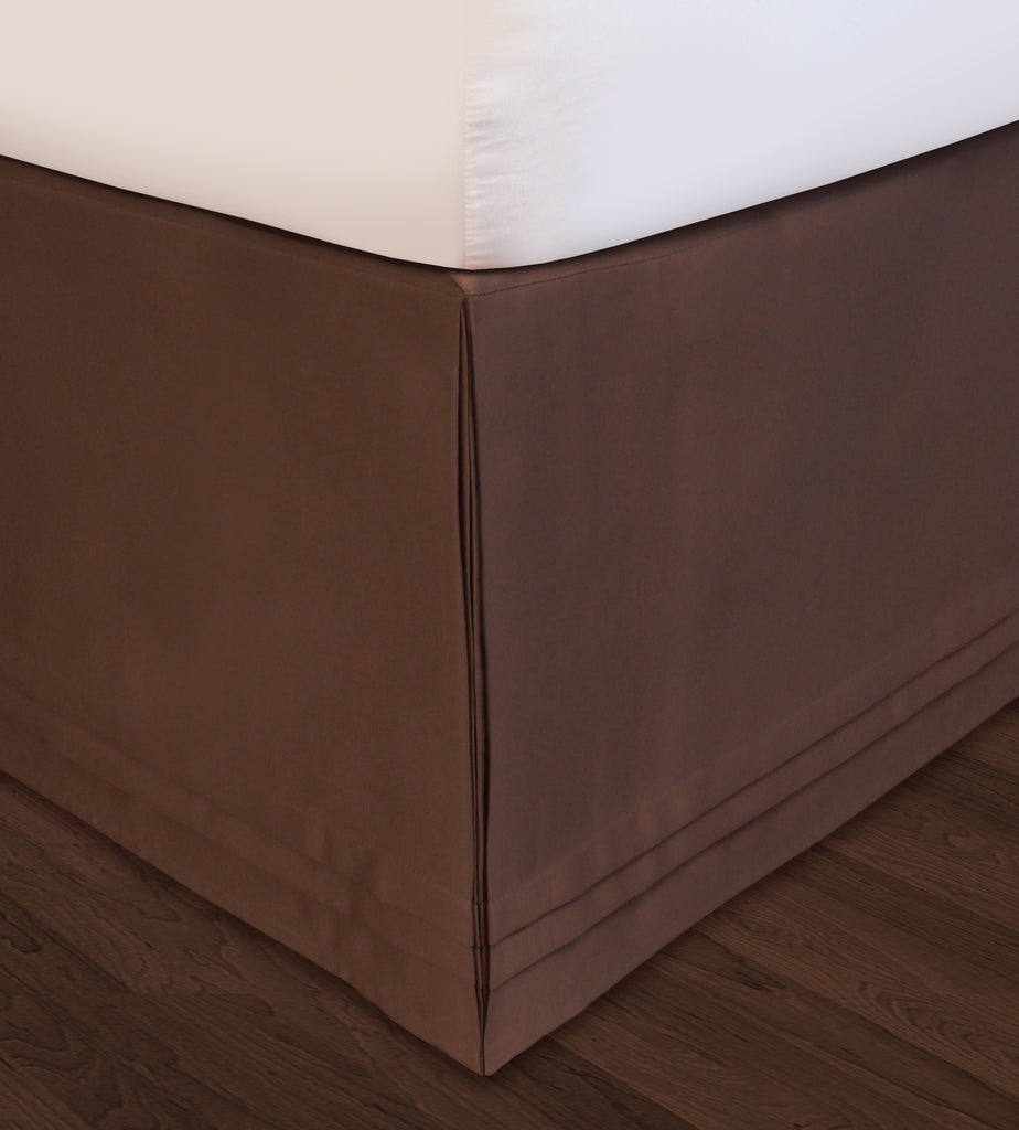 Huys-Matte Satin Huys Bed Ruffle C.King Chocolate