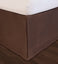 Huys-Matte Satin Huys Bed Ruffle C.King Chocolate