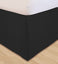 Huys Solid Microfiber Bed Skirt - Queen Black