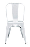 Stackable Metal Cafe Bistro Chair - Antique White